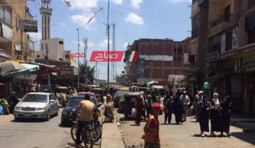شن حملة اشغالات مكبرة في مدينة كفر سعد بدمياط
