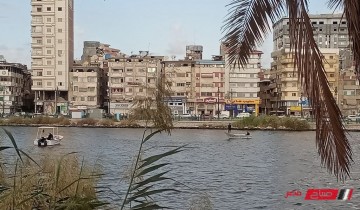 انتشال غريق الكوبري العلوي من نهر النيل بدمياط