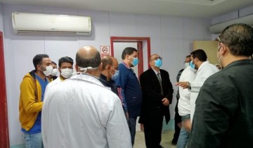 وفد وزارة الصحة يتفقد مستشفى دمياط العام لمتابعه اشتراطات السلامه