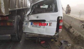 فتح طريق بورسعيد بعد حادث اصطدام مقطورة بعشرات السيارات
