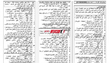 مراجعة نهائية لغة عربية للصف الثالث الاعدادي الترم الأول 2022 استعداداً لدخول الامتحان