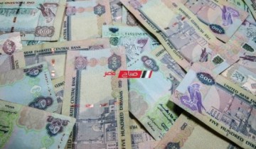 ثبات أسعار الدرهم الإماراتي اليوم الثلاثاء 29-8-2023 في البنوك مقابل الجنيه