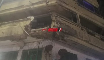 تساقط 3 شرفات عقار بمنطقة بحري في الإسكندرية