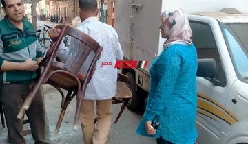 حملة مكبرة للتصدي لاشغالات قرية دقهلة بدمياط