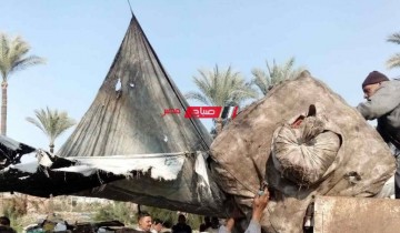 حملة مكبرة للتصدي لمخالفات مخازن الخردة بقرية الرياض في دمياط