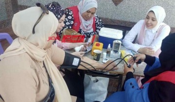 التحاليل الطبية بالمجان ضمن المبادرة الرئاسيه 100يوم صحه بقرية الضهره بدمياط
