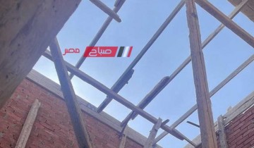 إزالة حالتين تعدي بالبناء المخالف في قرى مركز كفر البطيخ بدمياط
