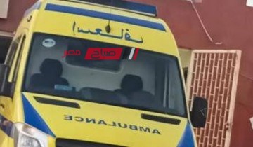 اصابة 3 اشخاص في حادث تصادم بين سيارتين على طريق رأس البر بدمياط