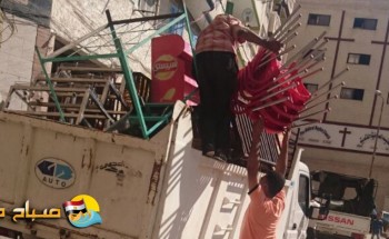 حملات ازالة اشغالات مكبرة بحي العجمي فى الاسكندرية