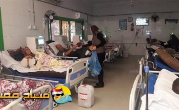 مستشفي العامرية بغرب الاسكندرية توزع حلوي المولد على المرضي