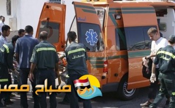 إصابة 24 موظف في حادث انقلاب أتوبيس بطريق الكافوري بالإسكندرية