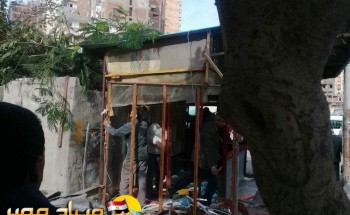 حملات ازالة اشغالات بحي المنتزة فى الاسكندرية