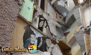 انهيار عقار بحي الجمرك دون اصابات بالاسكندرية
