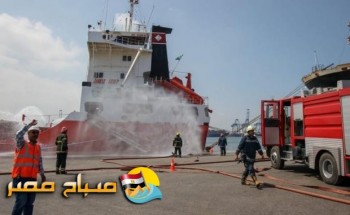نشوب حريق فى قاطرة بميناء الإسكندرية