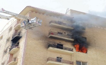 مصرع شخص فى حريق بشقة سكنية بالمعمورة فى الاسكندرية