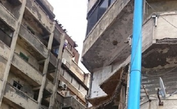 إصابة 4 أشخاص بسبب سقوط جزء من عقار مأهول بالسكان بكليوباترا فى الإسكندرية