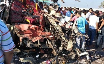مصرع 15 عامل من المطرية إثر حادث اليم على طريق دمياط – بورسعيد