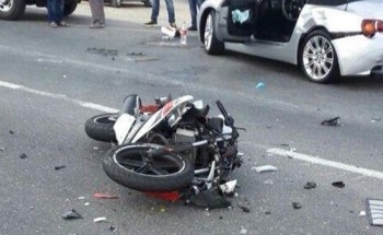 إصابة 5 اشخاص في انقلاب دراجتين بخاريتين في بني سويف