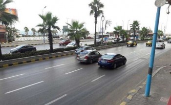 بالصور سقوط أمطار خفيفة على عدة مناطق بالإسكندرية
