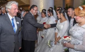 محافظ الإسكندرية يشهد حفل زفاف جماعى لمائة عريس وعروس من الأيتام
