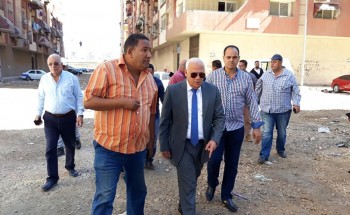 “محافظ بورسعيد” يتفقد ابراج بورتكس ويوجه باستكمال اعمال الرصف