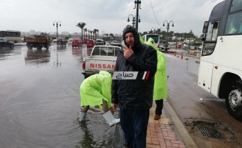 لجنة هندسية لدراسة أسباب تراكم مياه الأمطار بمحافظة الإسكندرية