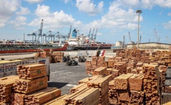 ميناء دمياط يستقبل 6000 طن قمح و 658 طن خشب و 604 شاحنة تغادر