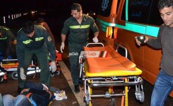 اصابة 11 شخص في حادث انقلاب سيارة ملاكي علي طريق قنا سفاجا