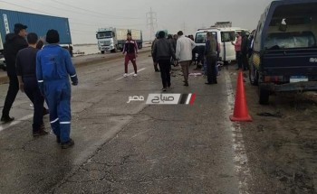 بالصور و الاسماء إصابة 6 مواطنين جراء حادث سير على طريق بورسعيد – دمياط