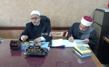 وكيل وزارة الأوقاف بدمياط يشدد على متابعه الأنشطة الدعوية بالمساجد