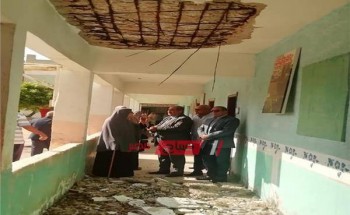 في أول يوم دراسة.. انهيار الطابق العلوي لـ مدرسة وإخلائها من التلاميذ قبل وقوع كارثة