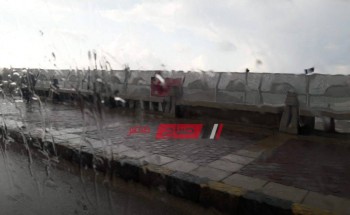 الطقس في الإسكندرية الآن هطول أمطار غزيرة رعدية ورياح شديدة – صور