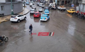 سقوط أمطار خفيفة إلى متوسطة على كافة أنحاء محافظة دمياط مع رياح نشطة