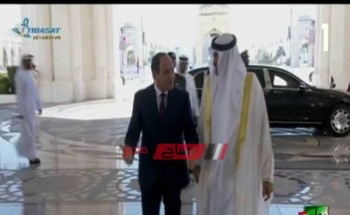 الإمارات تعزف السلام الجمهوري ترحيبا بالرئيس السيسي.. فيديو