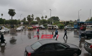 طقس الإسكندرية الآن فيديو هطول أمطار غزيرة مصحوبة ببرد على عدة مناطق
