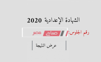 برقم الجلوس نتيجة الشهادة الاعدادية محافظة الجيزة نصف العام 2020 رابط البوابة الإلكترونية
