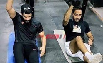 صورة – صالح جمعة يتدرب مع كهربا تحسبا لعودة النشاط الرياضي