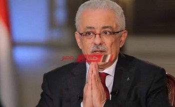 وزير التربية والتعليم يعلن عن تكليفات الرئيس السيسي برفع الغياب من المدارس الترم الثاني