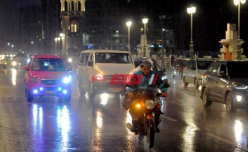 الأرصاد تتوقع هطول أمطار غزيرة علي الإسكندرية مع تقدم ساعات الليل اليوم