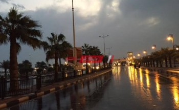 الشرقية تشهد سقوط أمطار غزيرة مع انتظام حركة السير