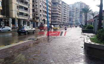 تساقط أمطار خـفيفة علي الإسكندرية ورياح نشطة