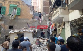 أسماء الضحايا والمصابين في انهيار عقار بحي الجمرك في الإسكندرية