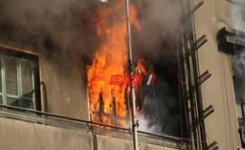 بالفيديو اندلاع حريق داخل شقة سكنية بمنطقة كليوباترا في الإسكندرية