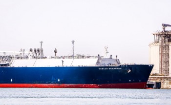 ناقلة الغاز المسال GASLOG SAVANNAH تغارد ميناء دمياط بحمولة 64 ألف طن