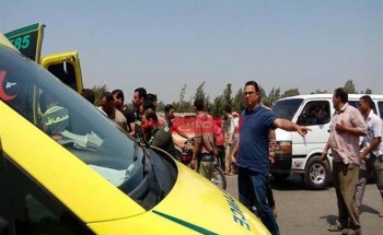مصرع واصابه 3 اشخاص في حادث سير مروع على طريق الطرحة بدمياط