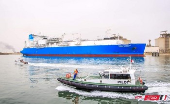 ميناء دمياط يعلن تصدير 58 الف طن من الغاز المسال عبر الناقلة MARAN GAS KALYMNOS