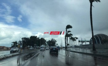 نوة الصليبية تضرب الإسكندرية بتساقط أمطار رعدية ورياح نشطة