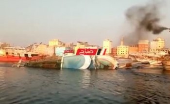 غرق مركب صيد بسواحل مدينة رأس البر دون خسائر بشرية