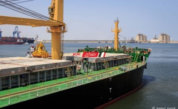 تفريغ 2280 طن خشب زان و 938 طن رخام على ارصفة ميناء دمياط