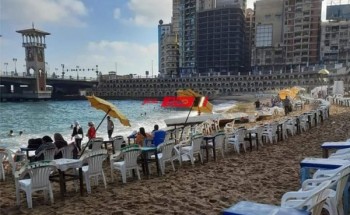 رفع الرايات الخضراء في شواطىء محافظة الإسكندرية اليوم الأحد